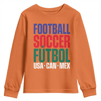 Canada Mexico USA Youth Sweatshirt Football Fan Gift