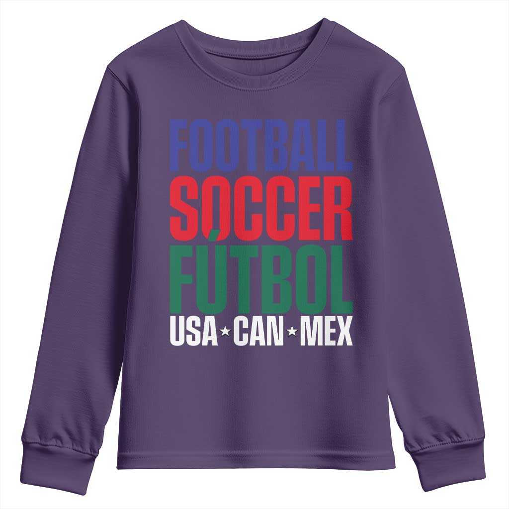 Canada Mexico USA Youth Sweatshirt Football Fan Gift