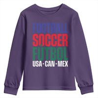 Canada Mexico USA Youth Sweatshirt Football Fan Gift