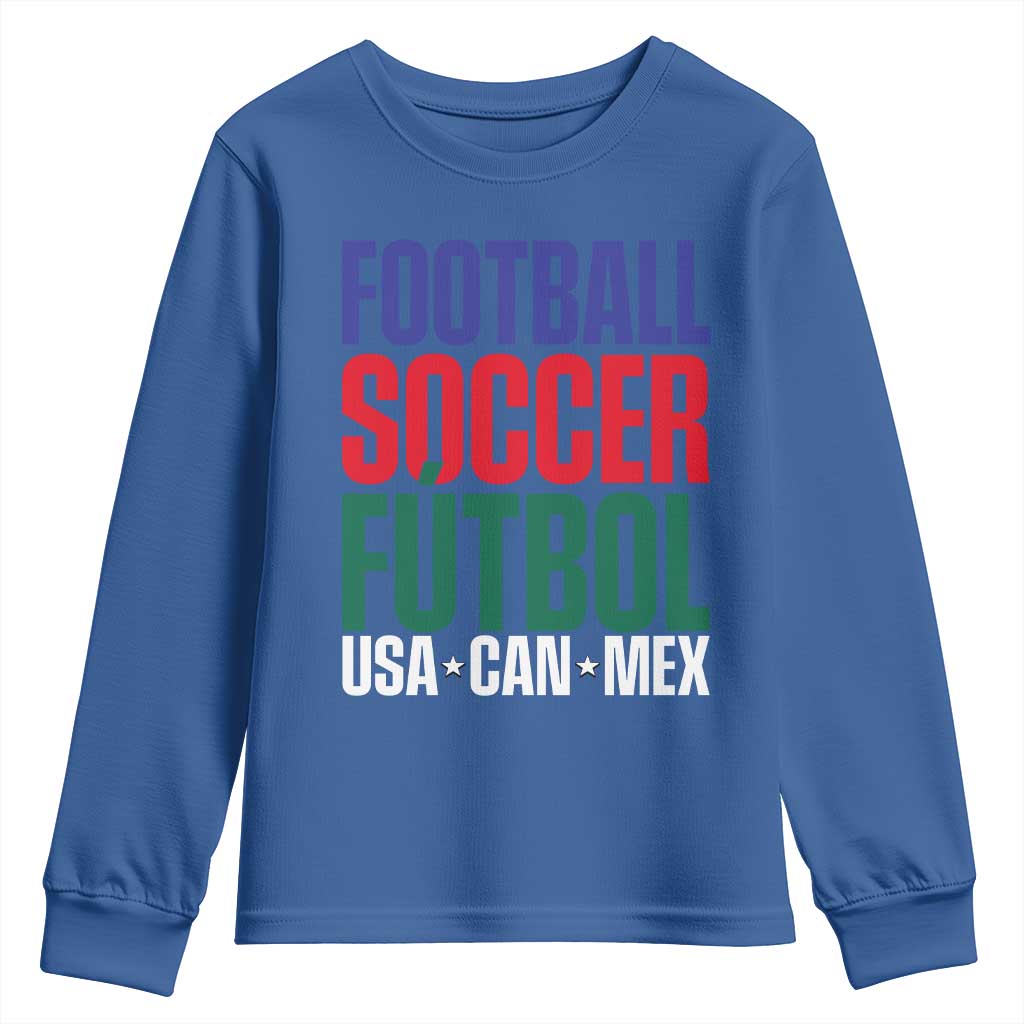 Canada Mexico USA Youth Sweatshirt Football Fan Gift