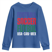 Canada Mexico USA Youth Sweatshirt Football Fan Gift