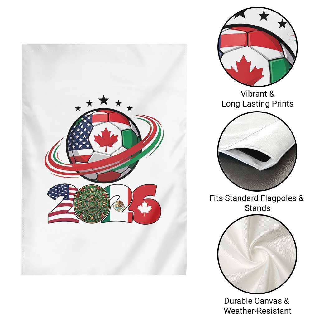 USA Mexico Canada Garden Flag 2026 Football Fan Gift