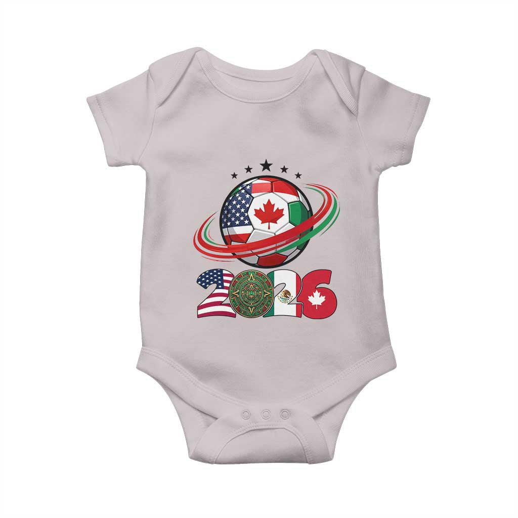USA Mexico Canada Baby Onesie 2026 Football Fan Gift