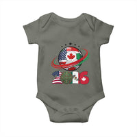 USA Mexico Canada Baby Onesie 2026 Football Fan Gift