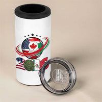 USA Mexico Canada 4 in 1 Can Cooler Tumbler 2026 Football Fan Gift