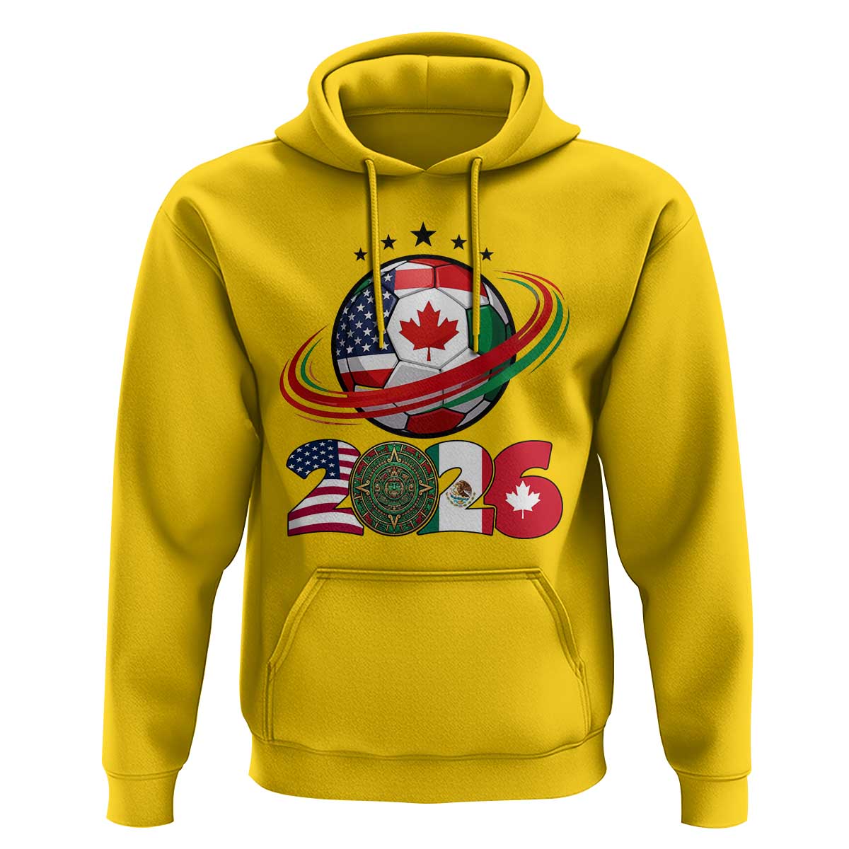 USA Mexico Canada Hoodie 2026 Football Fan Gift