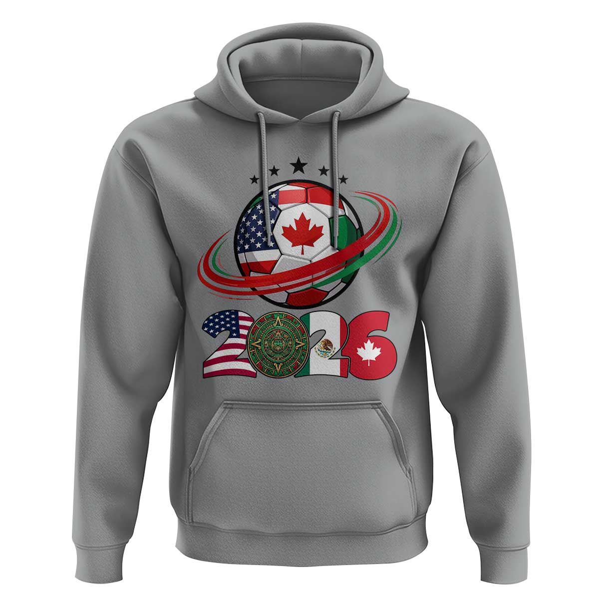 USA Mexico Canada Hoodie 2026 Football Fan Gift