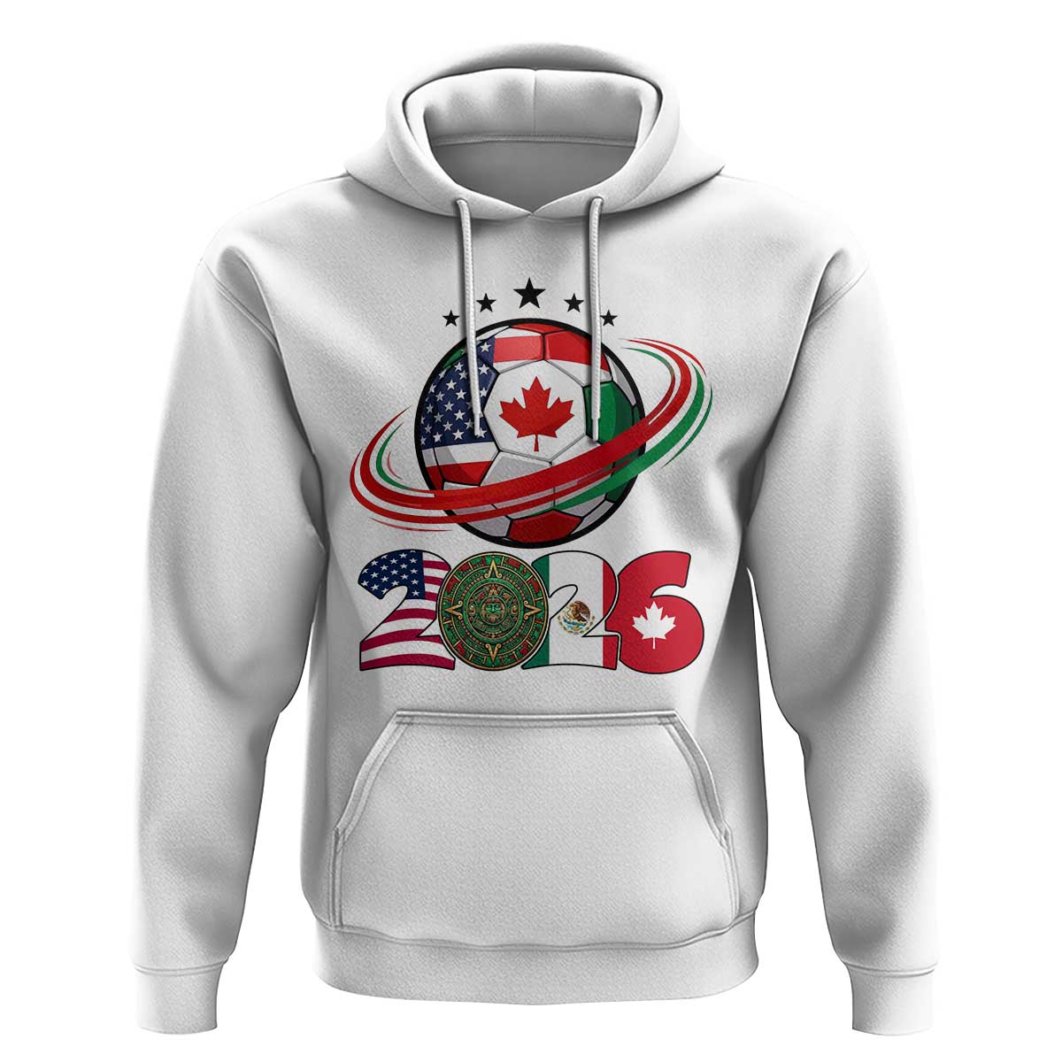 USA Mexico Canada Hoodie 2026 Football Fan Gift