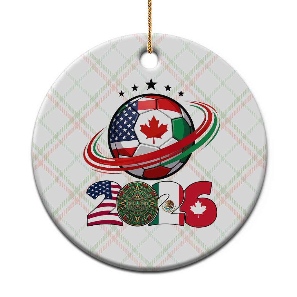 USA Mexico Canada Ceramic Ornament 2026 Football Fan Gift