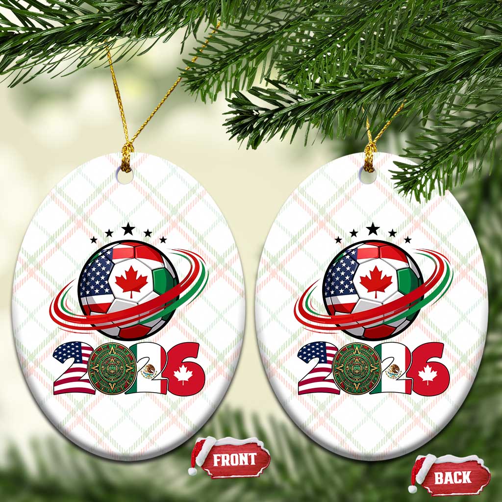 USA Mexico Canada Ceramic Ornament 2026 Football Fan Gift