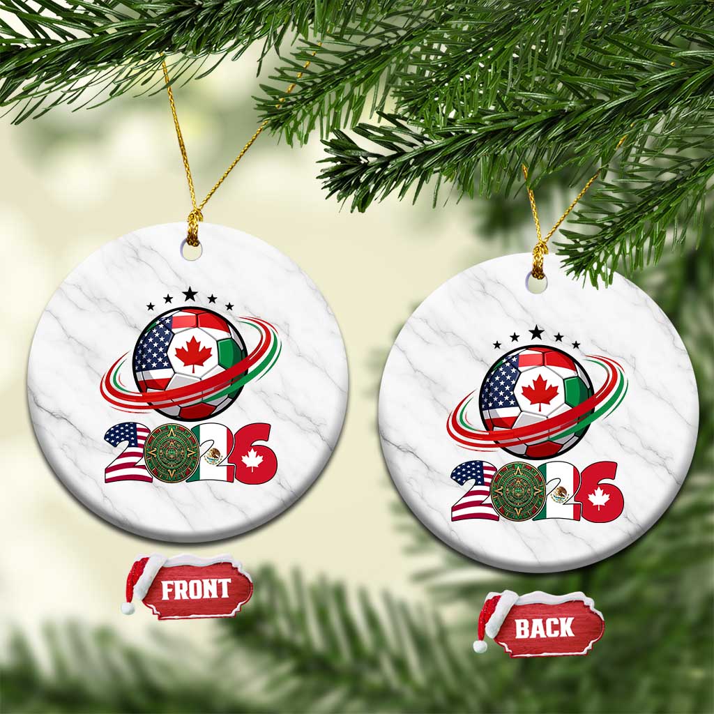 USA Mexico Canada Ceramic Ornament 2026 Football Fan Gift