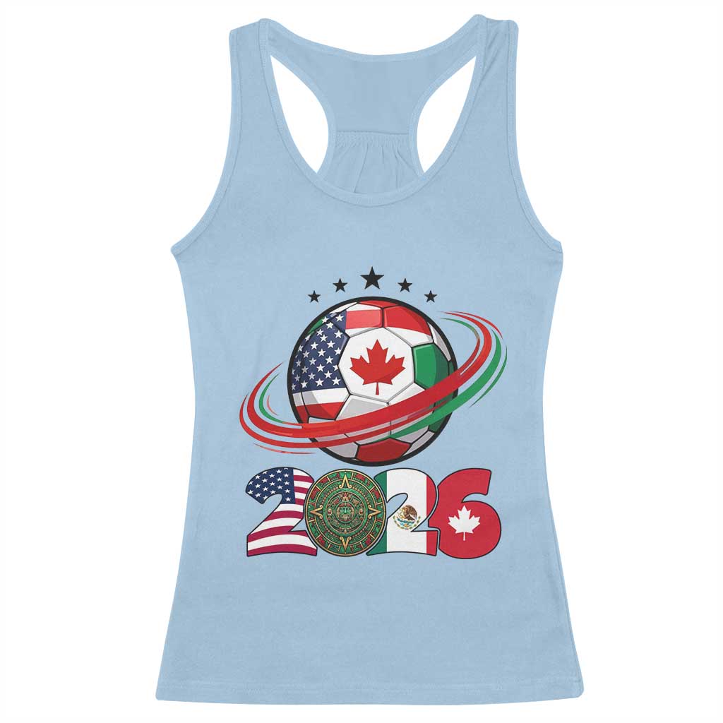 USA Mexico Canada Racerback Tank Top 2026 Football Fan Gift