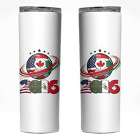 USA Mexico Canada Skinny Tumbler 2026 Football Fan Gift