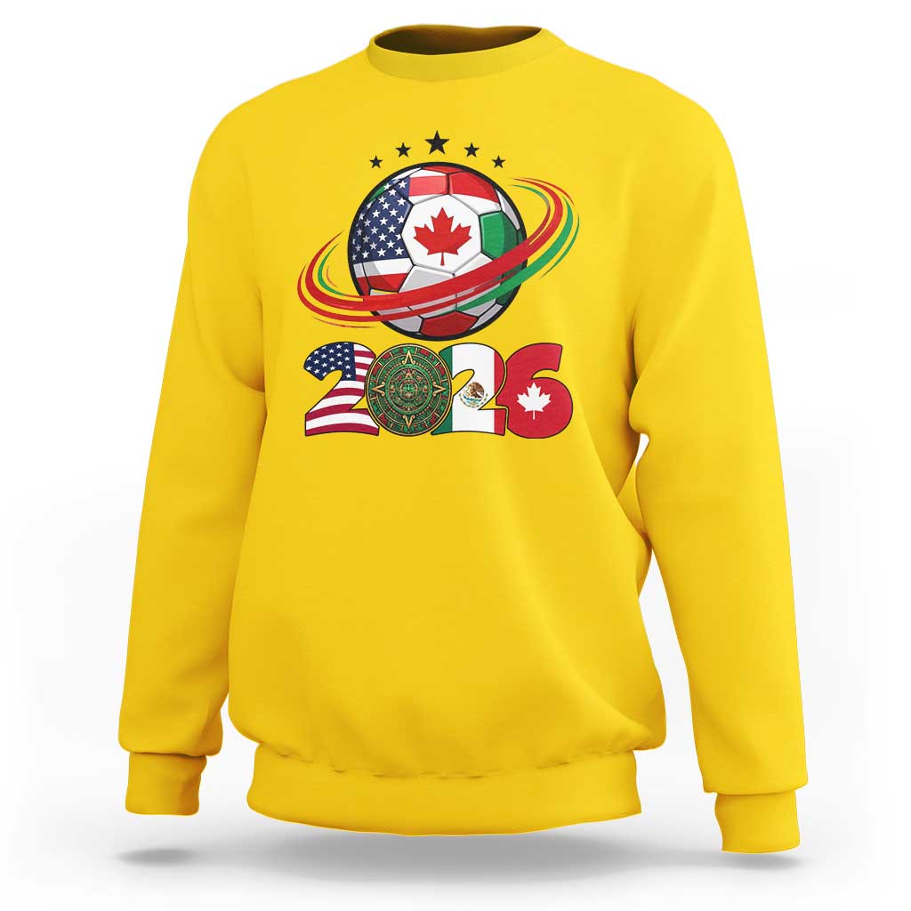 USA Mexico Canada Sweatshirt 2026 Football Fan Gift
