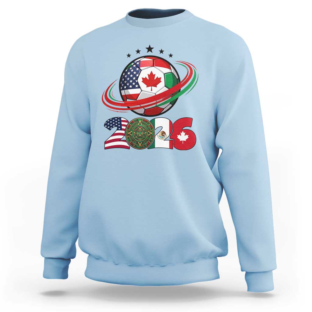 USA Mexico Canada Sweatshirt 2026 Football Fan Gift