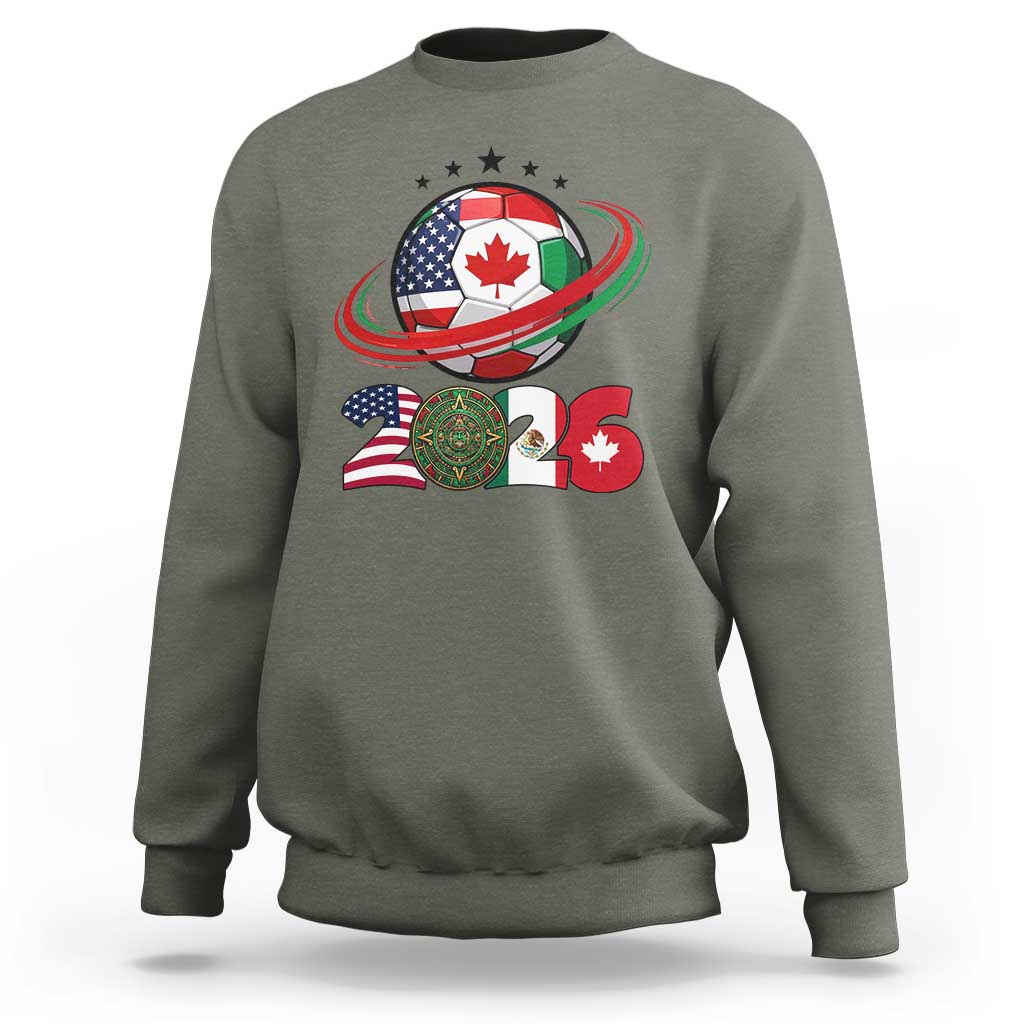 USA Mexico Canada Sweatshirt 2026 Football Fan Gift