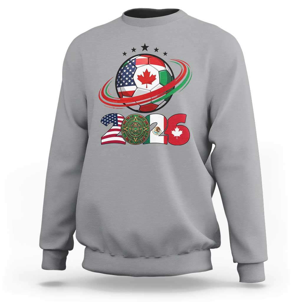 USA Mexico Canada Sweatshirt 2026 Football Fan Gift