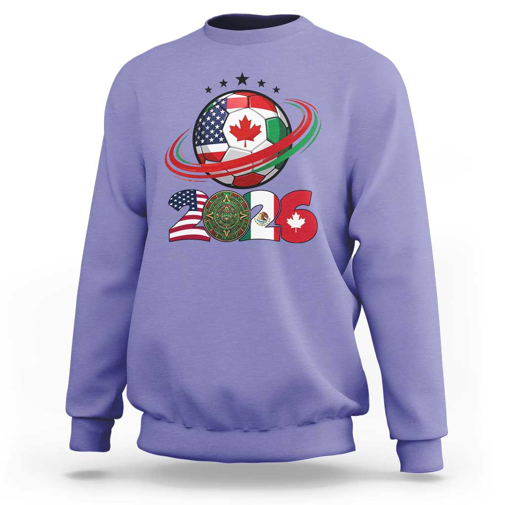 USA Mexico Canada Sweatshirt 2026 Football Fan Gift