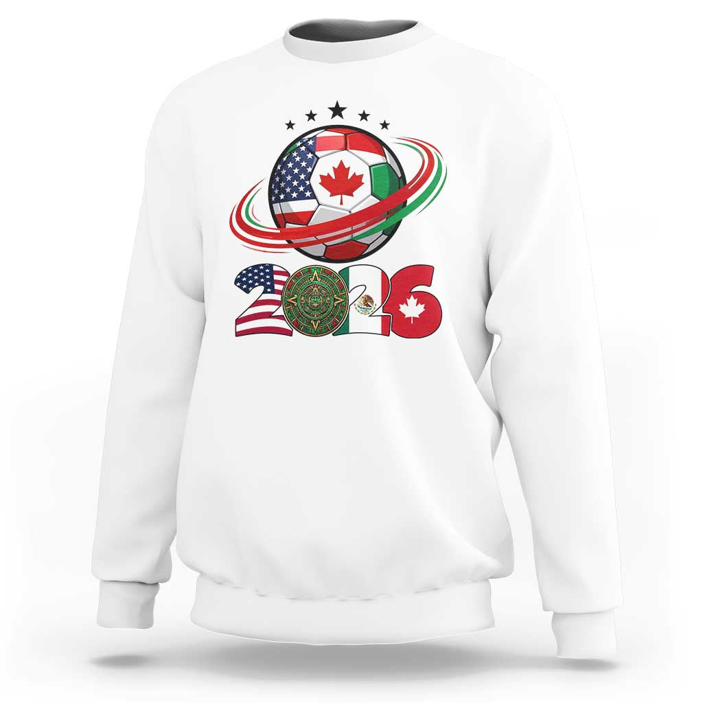 USA Mexico Canada Sweatshirt 2026 Football Fan Gift