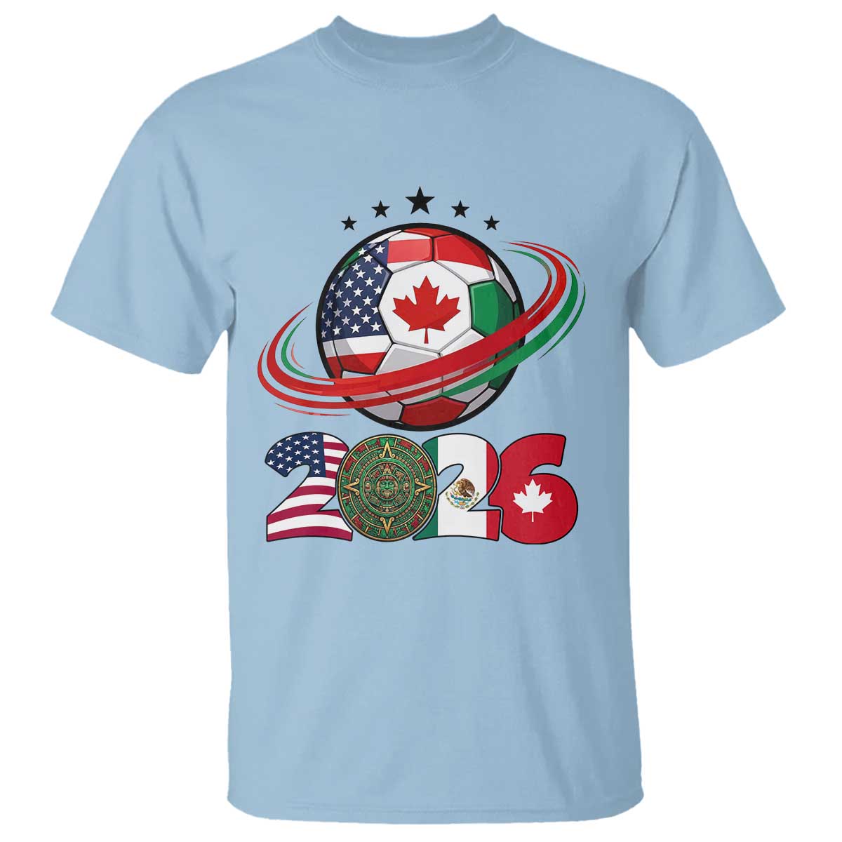 USA Mexico Canada T Shirt 2026 Football Fan Gift