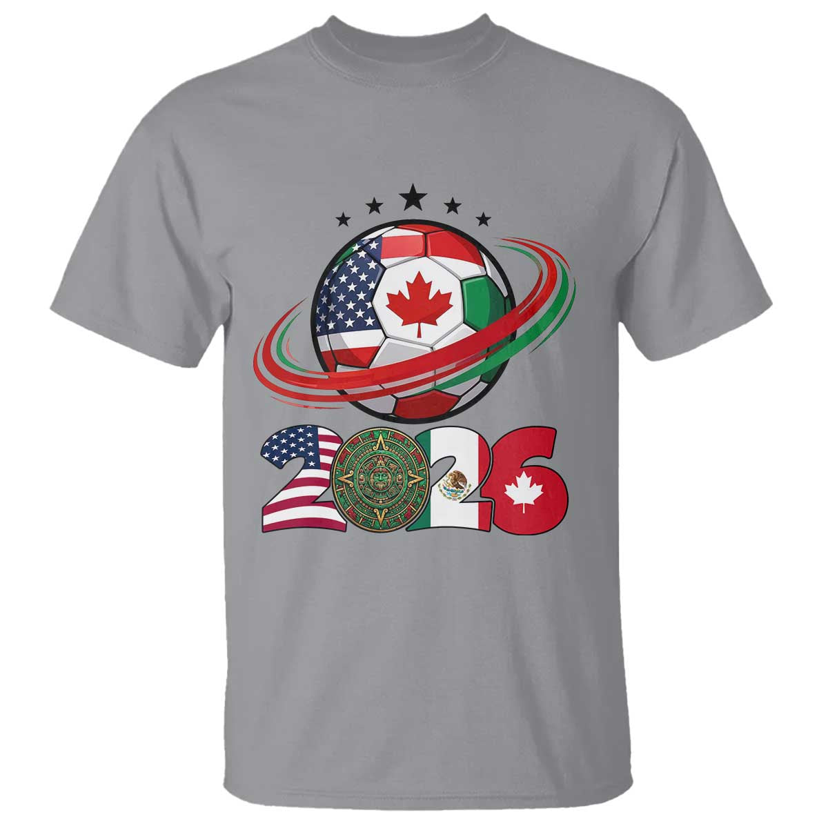USA Mexico Canada T Shirt 2026 Football Fan Gift