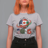 USA Mexico Canada T Shirt For Women 2026 Football Fan Gift