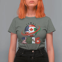 USA Mexico Canada T Shirt For Women 2026 Football Fan Gift