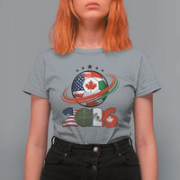 USA Mexico Canada T Shirt For Women 2026 Football Fan Gift
