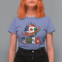 USA Mexico Canada T Shirt For Women 2026 Football Fan Gift