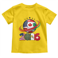 USA Mexico Canada Toddler T Shirt 2026 Football Fan Gift