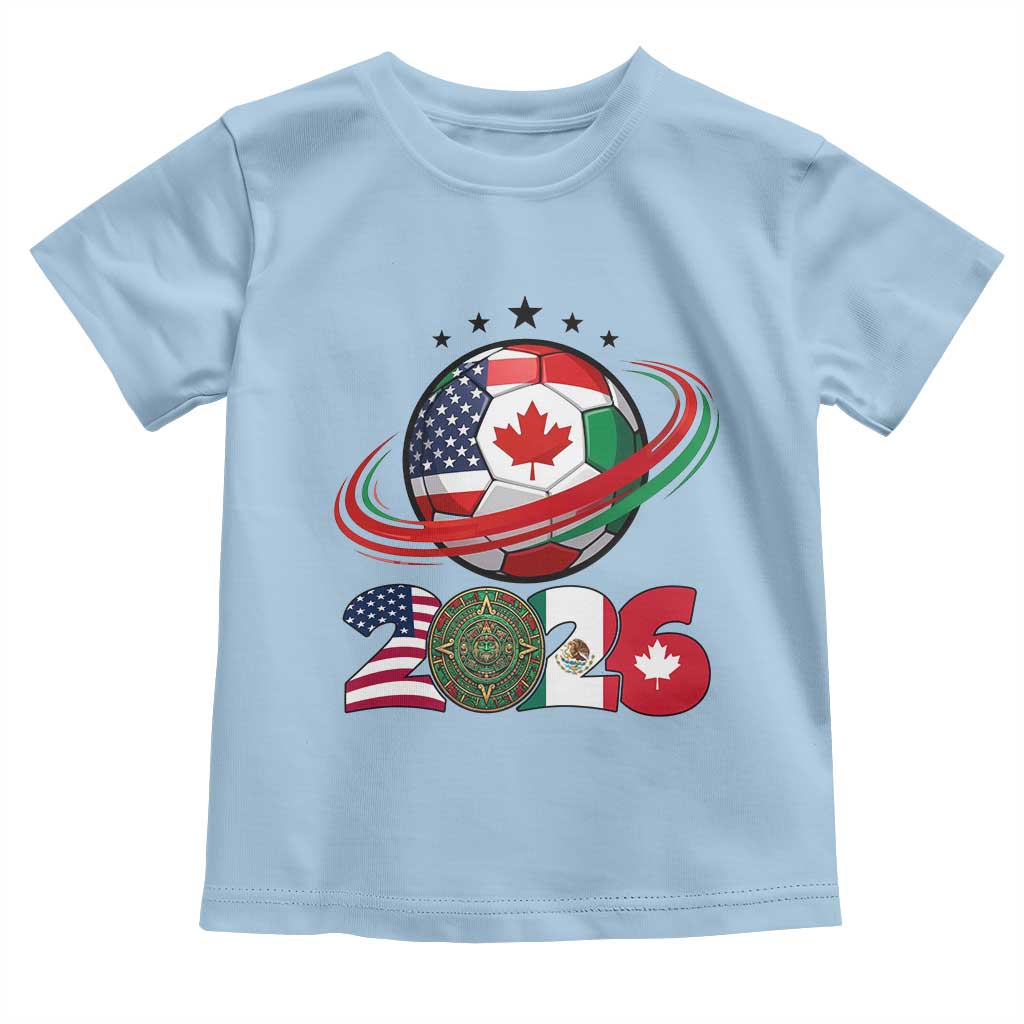USA Mexico Canada Toddler T Shirt 2026 Football Fan Gift