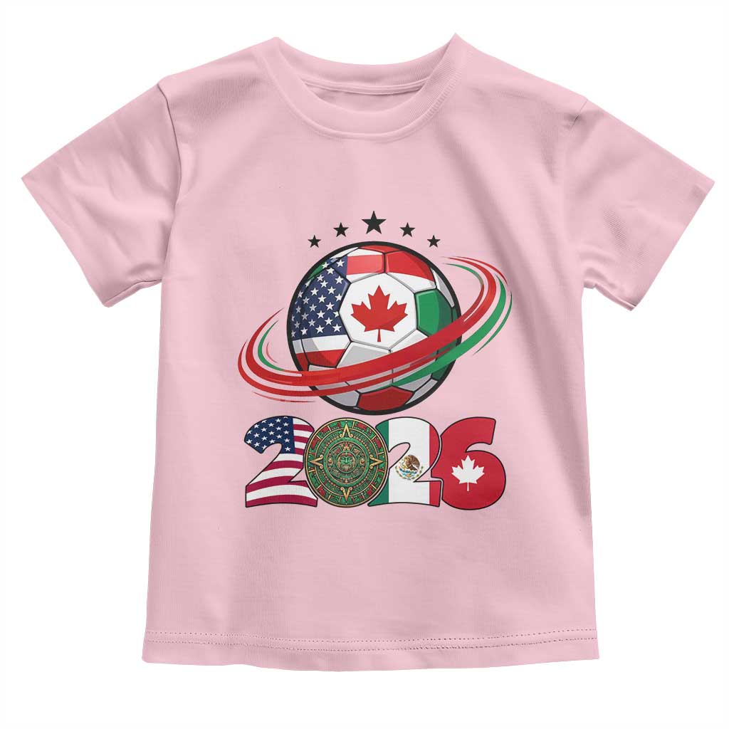USA Mexico Canada Toddler T Shirt 2026 Football Fan Gift