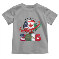 USA Mexico Canada Toddler T Shirt 2026 Football Fan Gift