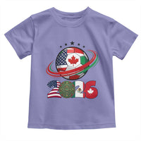 USA Mexico Canada Toddler T Shirt 2026 Football Fan Gift