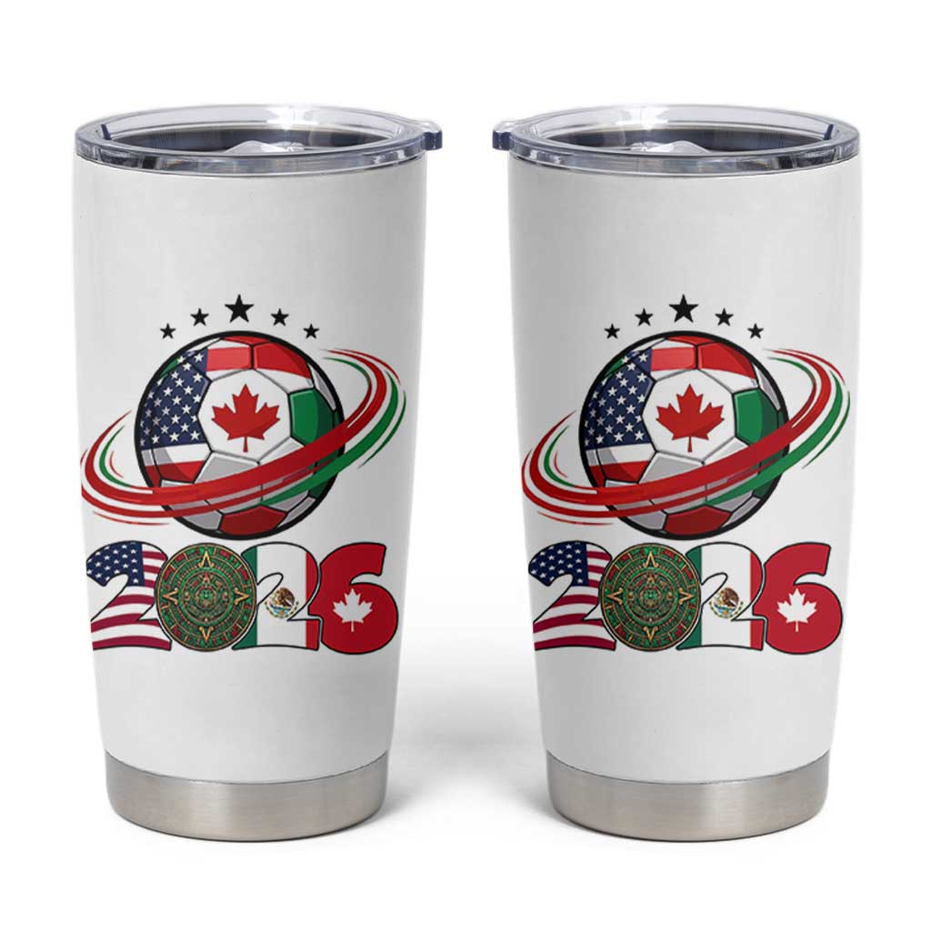 USA Mexico Canada Tumbler Cup 2026 Football Fan Gift