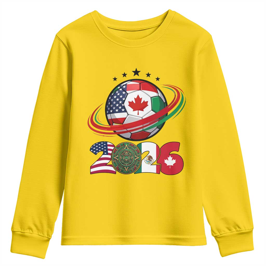USA Mexico Canada Youth Sweatshirt 2026 Football Fan Gift