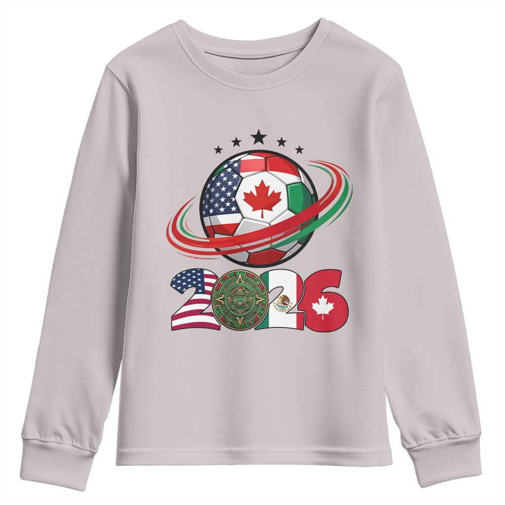 USA Mexico Canada Youth Sweatshirt 2026 Football Fan Gift