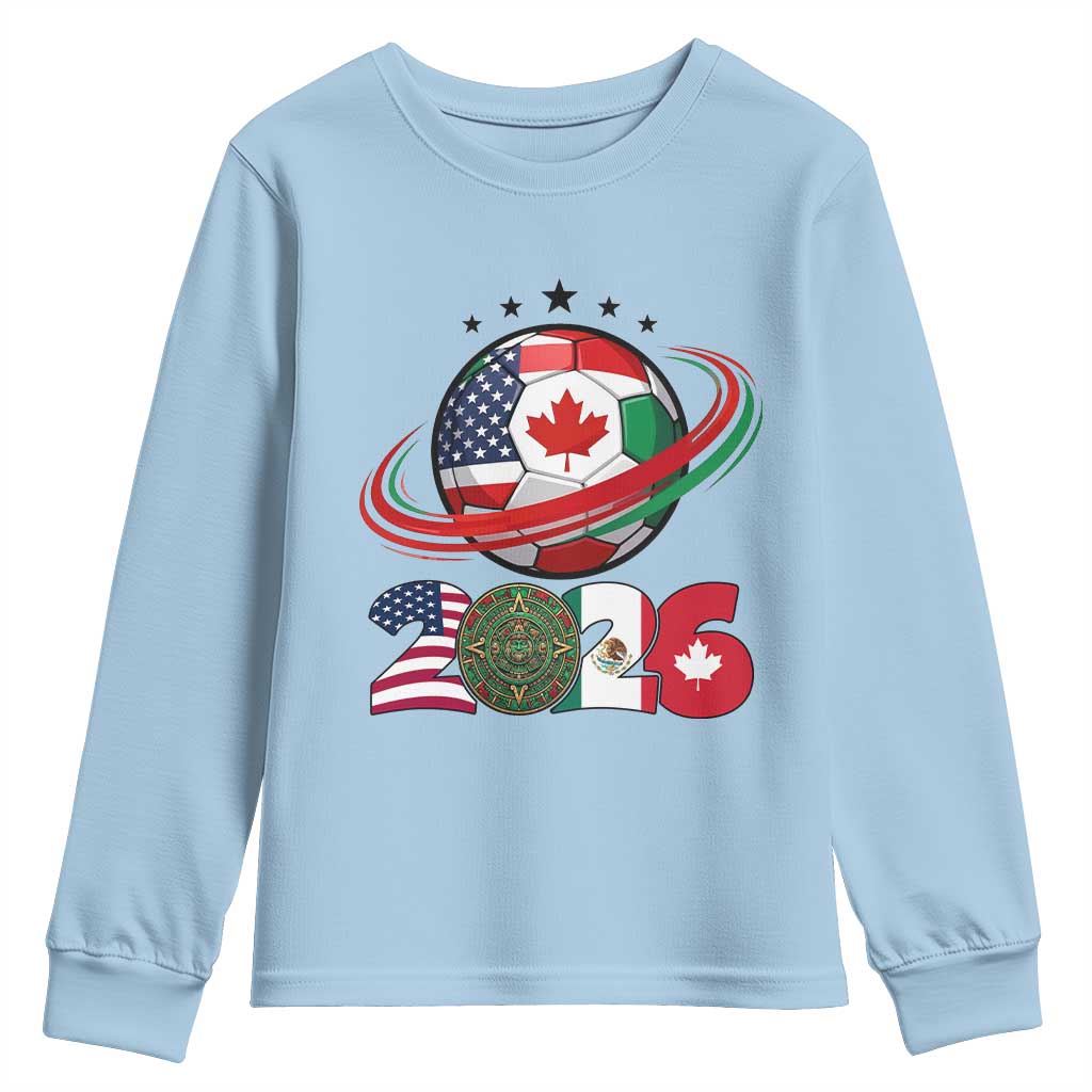 USA Mexico Canada Youth Sweatshirt 2026 Football Fan Gift