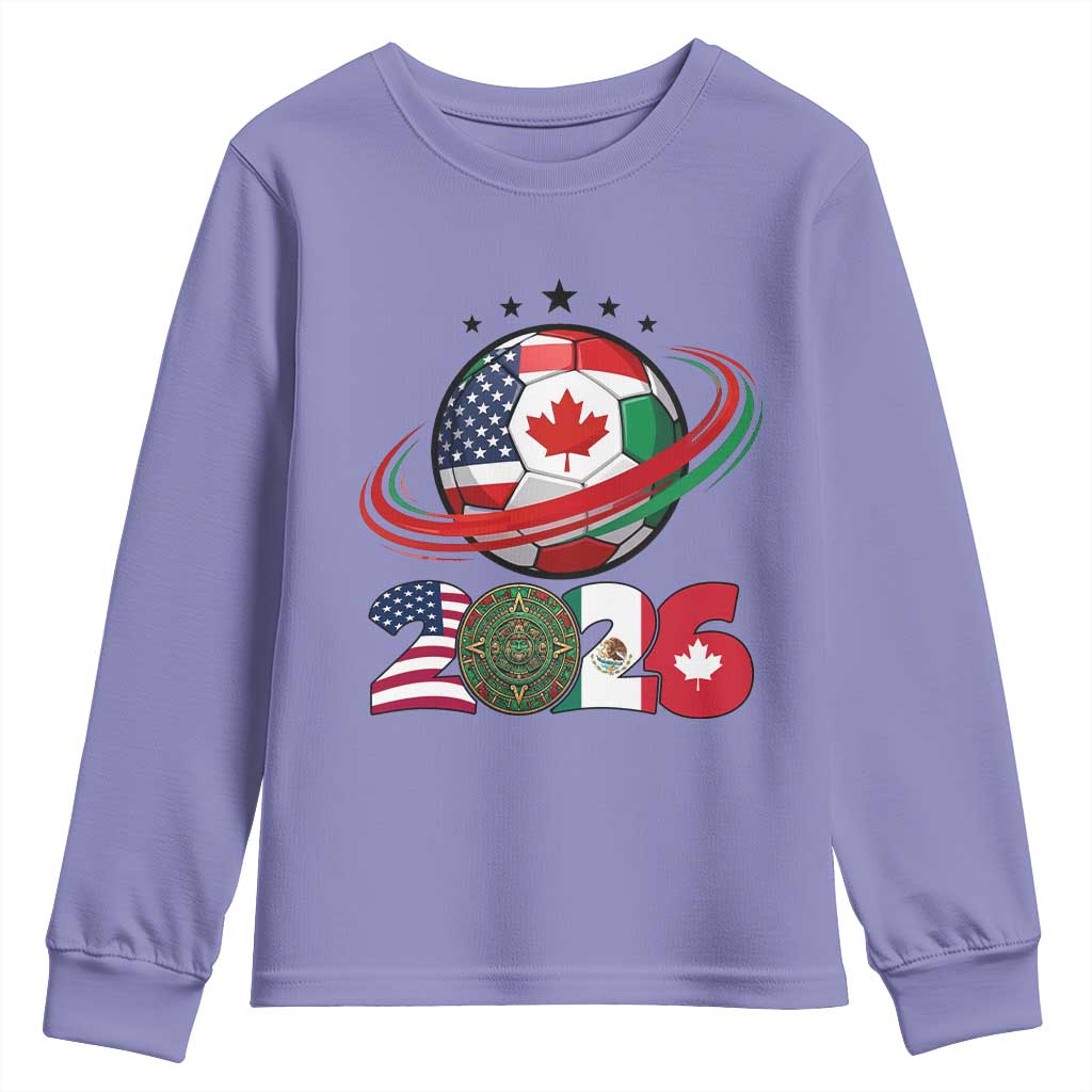 USA Mexico Canada Youth Sweatshirt 2026 Football Fan Gift