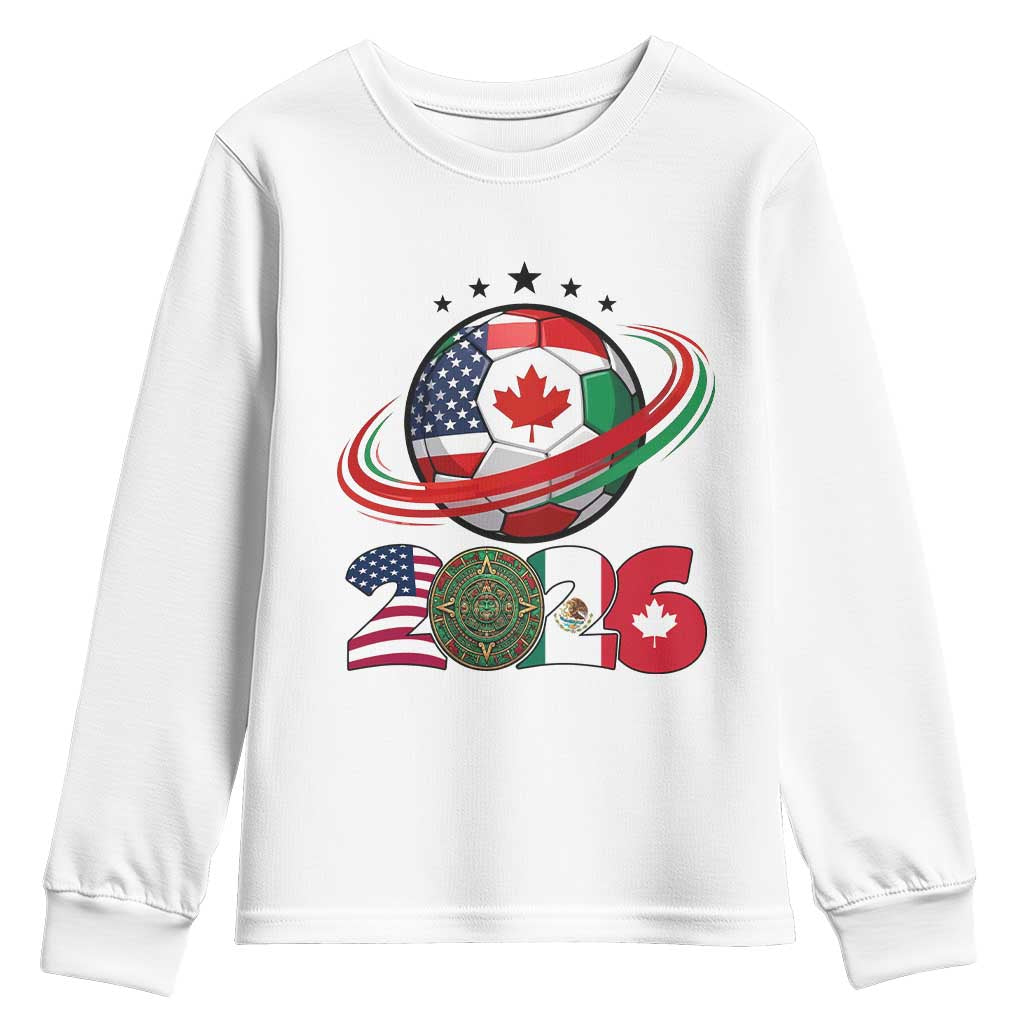 USA Mexico Canada Youth Sweatshirt 2026 Football Fan Gift
