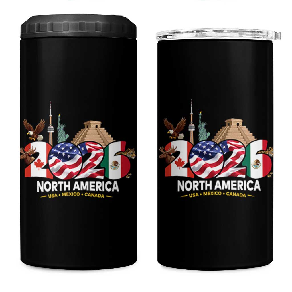 2026 North American Football Supporters 4 in 1 Can Cooler Tumbler