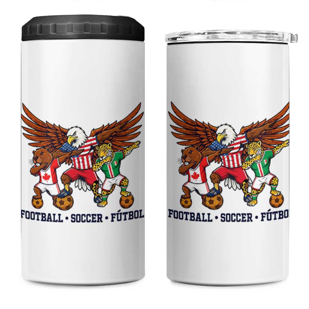 Eagle Jaguar Beaver 2026 Football 4 in 1 Can Cooler Tumbler Supporters Gift Idea