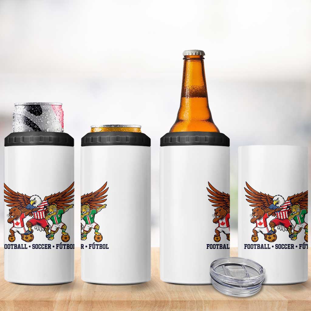 Eagle Jaguar Beaver 2026 Football 4 in 1 Can Cooler Tumbler Supporters Gift Idea