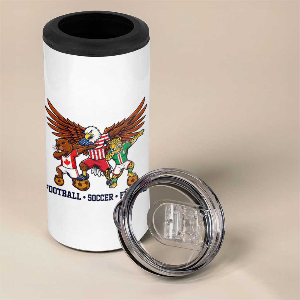 Eagle Jaguar Beaver 2026 Football 4 in 1 Can Cooler Tumbler Supporters Gift Idea