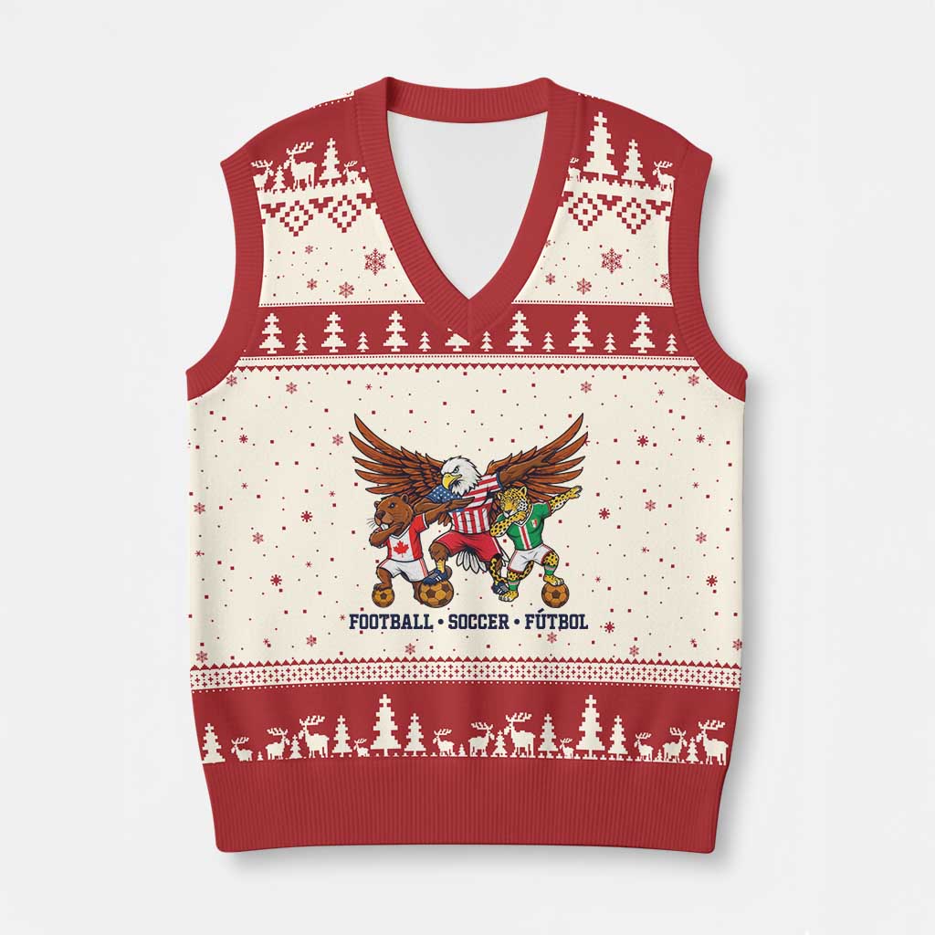 Eagle Jaguar Beaver 2026 Football V-Neck Knit Sweater Vest Supporters Gift Idea