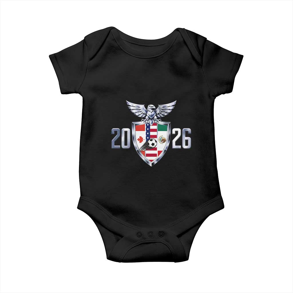 Canada Mexico USA Baby Onesie International Soccer Lover Gift