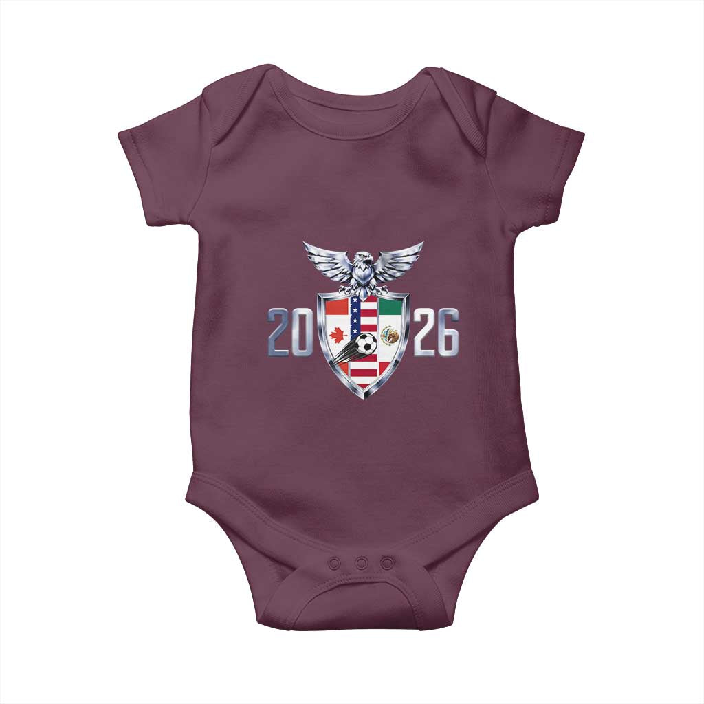 Canada Mexico USA Baby Onesie International Soccer Lover Gift