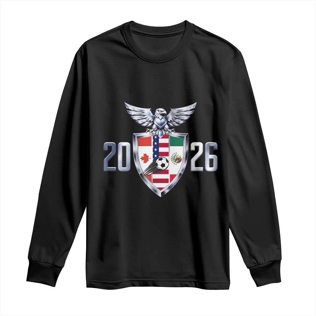 Canada Mexico USA Long Sleeve Shirt International Soccer Lover Gift