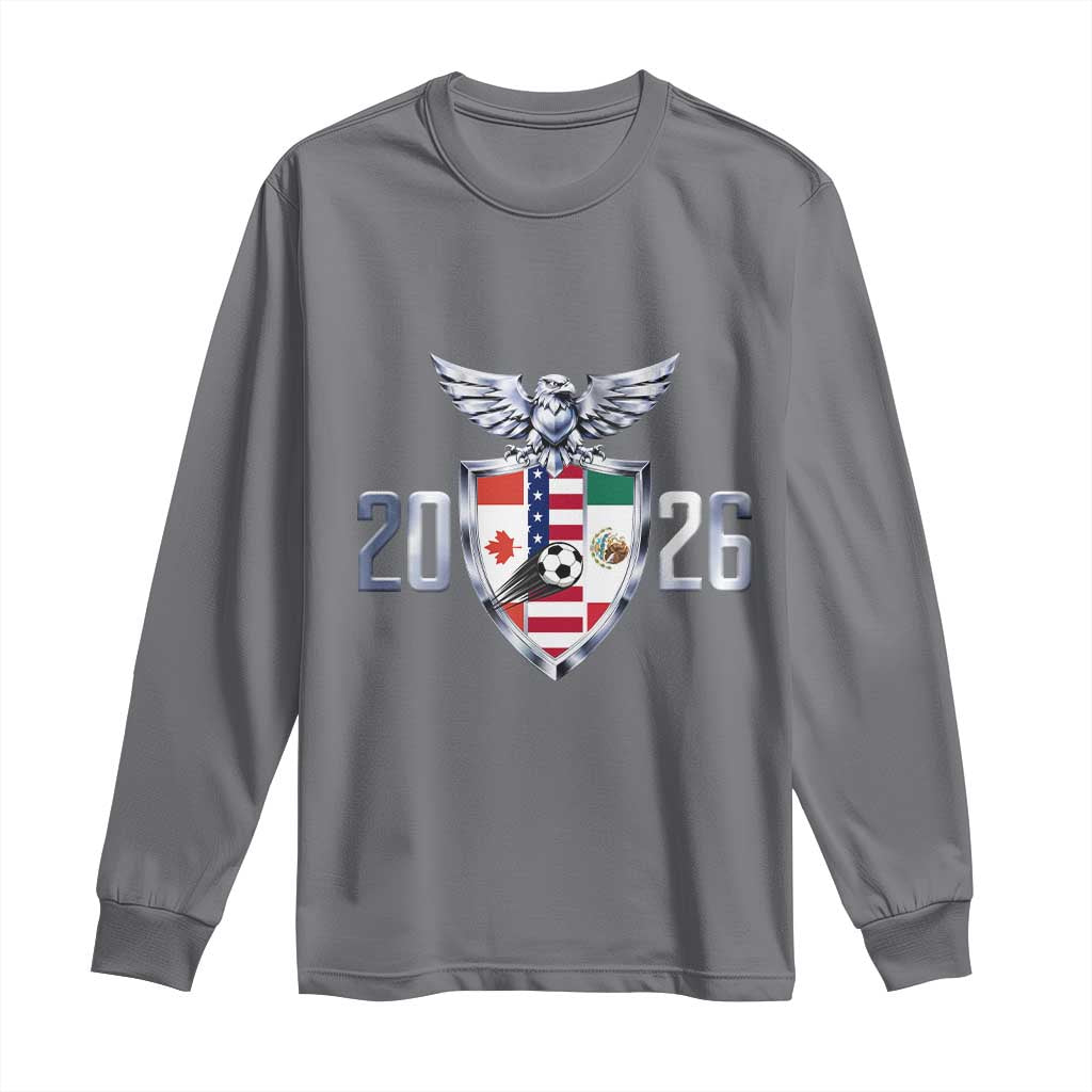 Canada Mexico USA Long Sleeve Shirt International Soccer Lover Gift