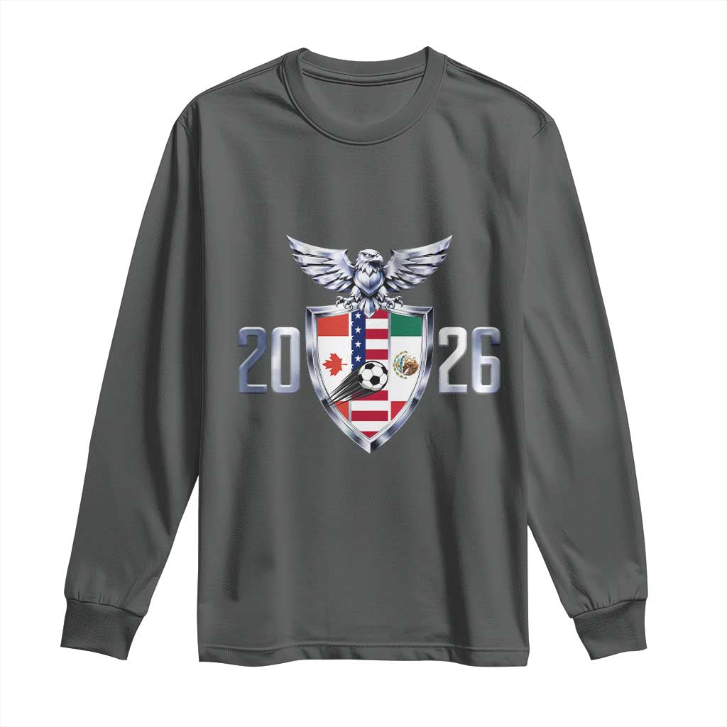 Canada Mexico USA Long Sleeve Shirt International Soccer Lover Gift